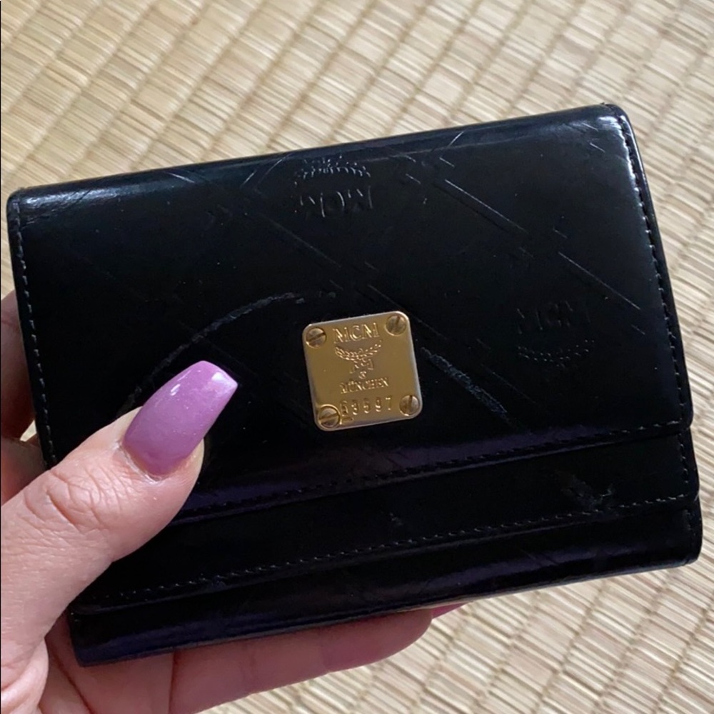 MCM Black Leather Wallet